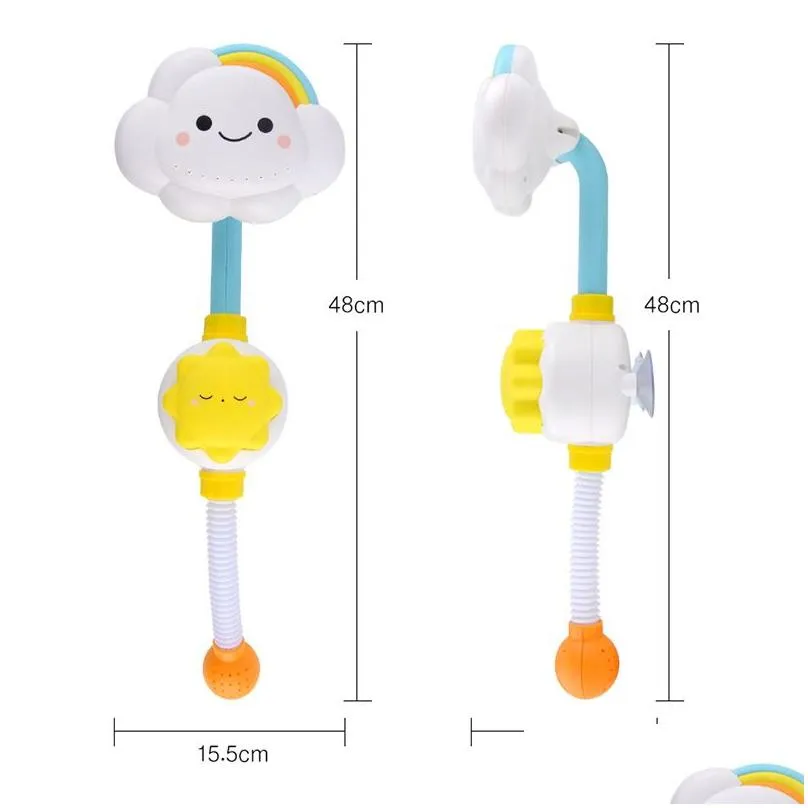 bath toys bath toys for kids baby water game clouds model faucet shower water spray toy for children squirting sprinkler bathroom baby toy