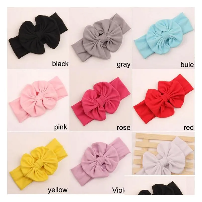 headbands for girls baby hairbands for babies girls children bonnet bowknot 9 colors hair ccessories