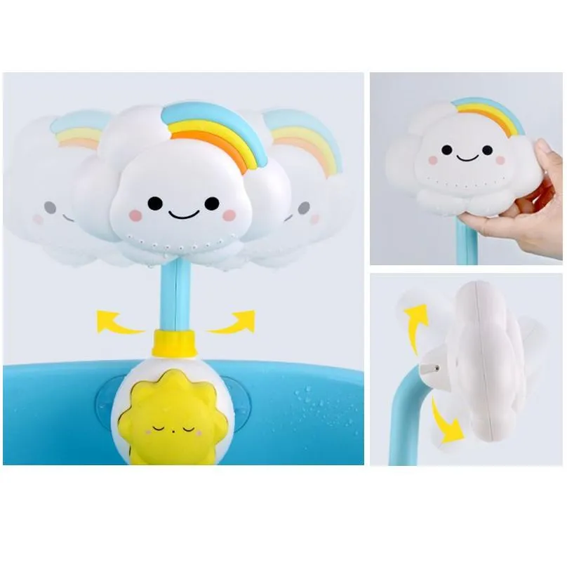 bath toys bath toys for kids baby water game clouds model faucet shower water spray toy for children squirting sprinkler bathroom baby toy