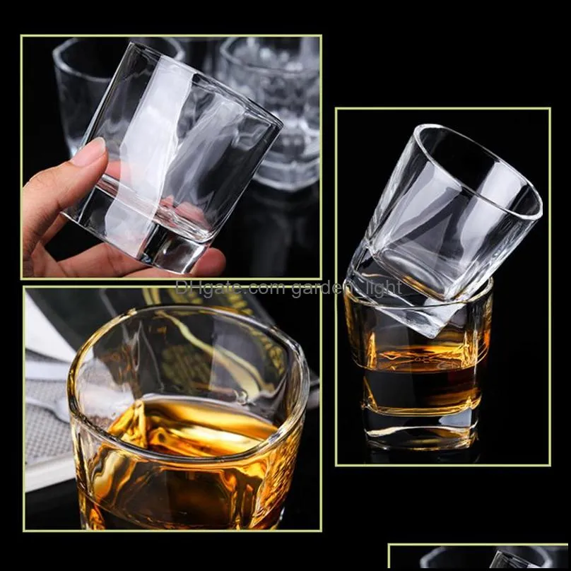 food grade lead white wine whiskey 170ml glass cup smooth mouth cup rim sleek surface thicken bottom bar mug cup