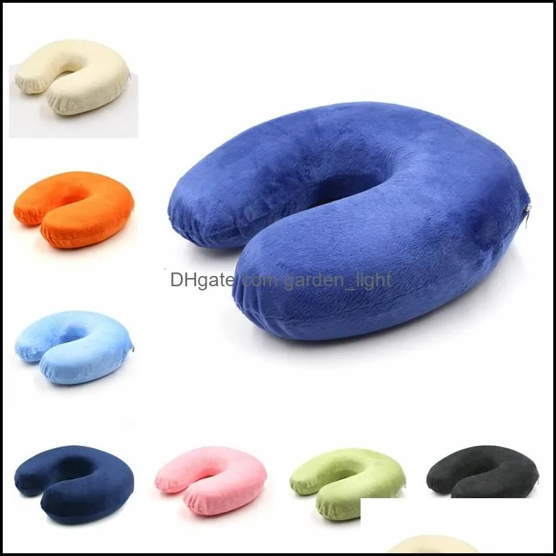 multifunction memory foam ushaped pillow siesta soft ushaped pillow car plane travel portable neck rest ushaped pillow dbc dh0760