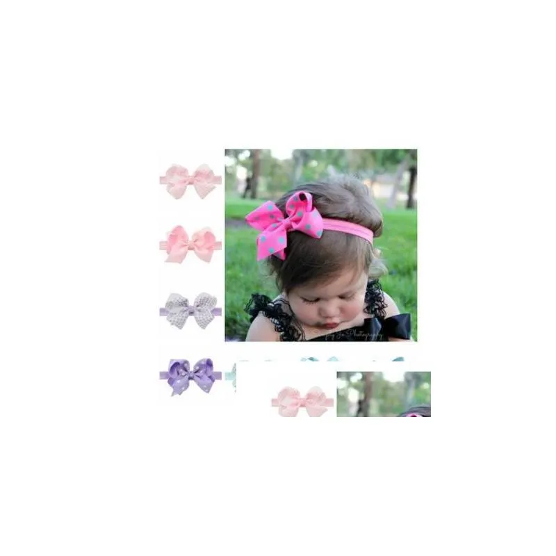 girl polyester ribbon hair band baby fashion headbands girls hair accessories kids hair wears ylc 012