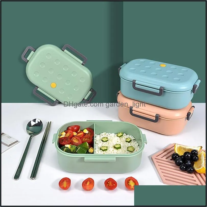 microwave oven separated lunch box tableware storage container children kids school office portable lunch box portable