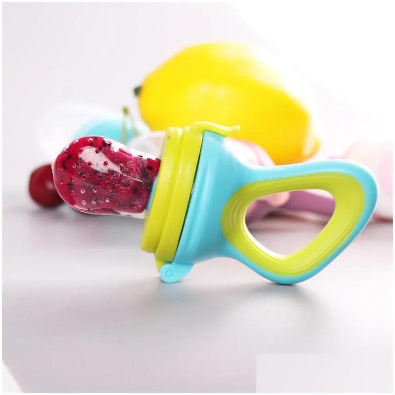  born food nibble baby pacifiers silicone feeder kids fruit bpa pacifier feeding safe training nipple teat pacifier bottles