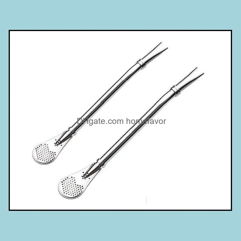 304 stainless steel bombilla straws yerba mate filter straw stainless steel drinking yerba mate straw gourd bombilla filter spoons