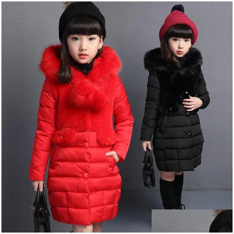 winter girls jacket for girls coat kids hooded warm outerwear coat for girls clothes children jacket 4 5 6 7 8 9 10 11 12 year