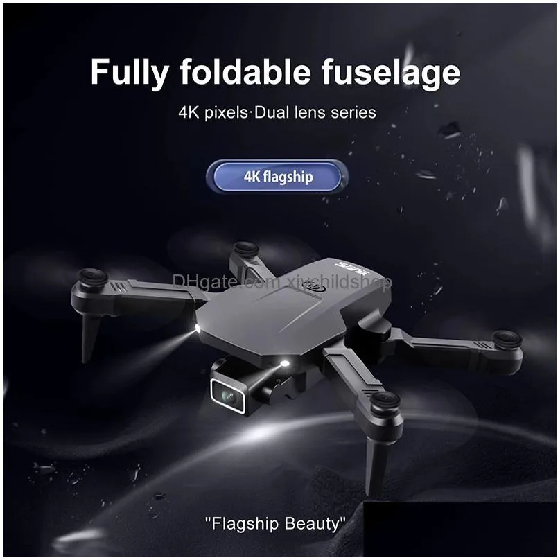 s68 pro mini drone 4k hd dual camera wide angle wifi fpv drones quadcopter height keep dron helicopter toy vs e88 pro 220413