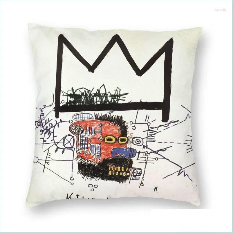 cushion/decorative pillow king alphonso throw covers decor home luxury jean michel basquiat outdoor cushions square pillowcase decoration