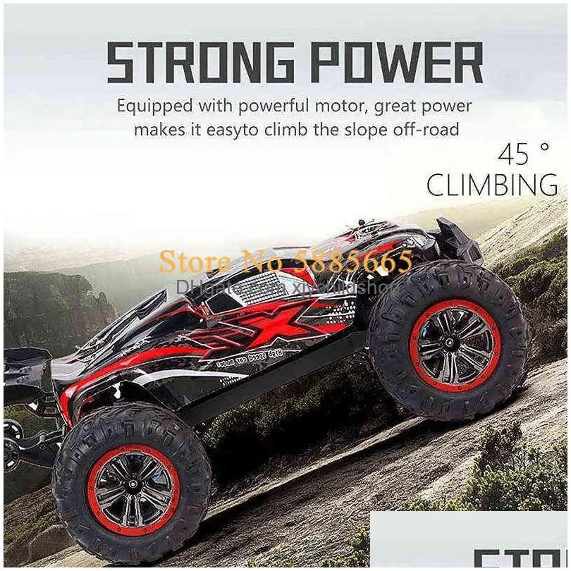 professional adult 80km/h alloy frame rc brushless car toys 4wd buggy high speed monster truck 200m brake 110 car model toy 220119