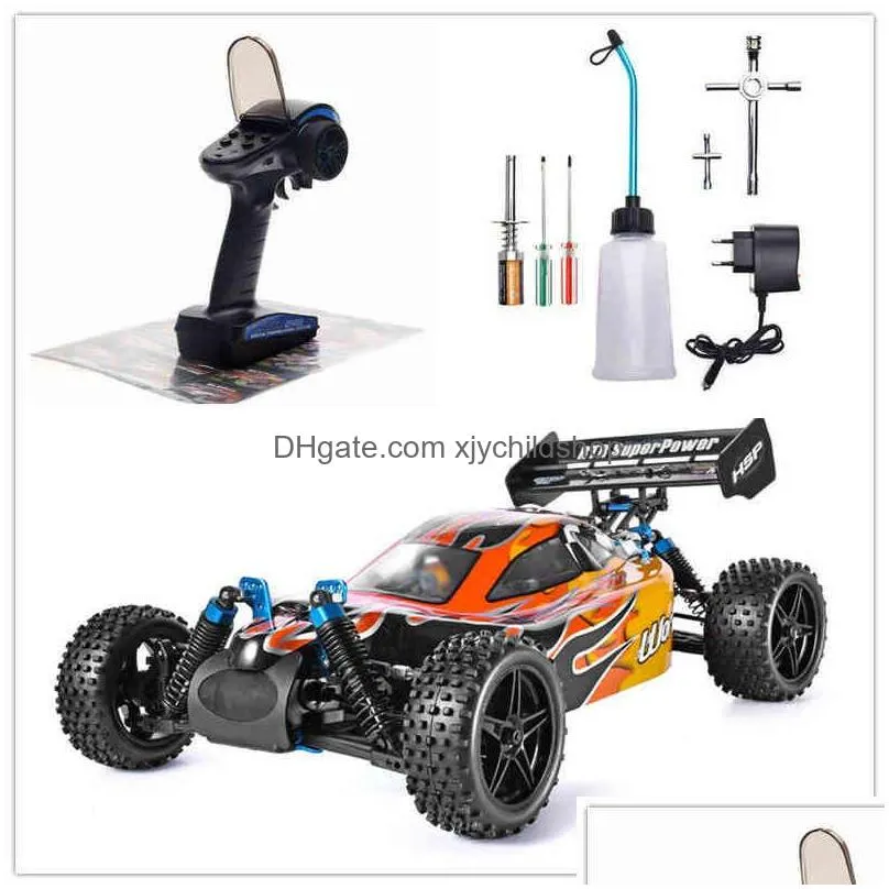 hsp rc car 110 scale 4wd two speed off road buggy nitro gas power remote control 94106 warhead high hobby toys 220119