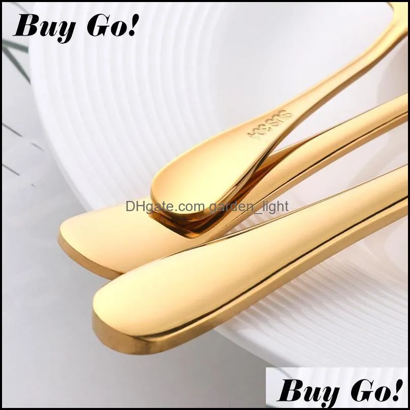 2 sets colorful flatware set forged 18/8 luxury cutlery set stainless steel utensils kitchen dinnerware knife fork spoon