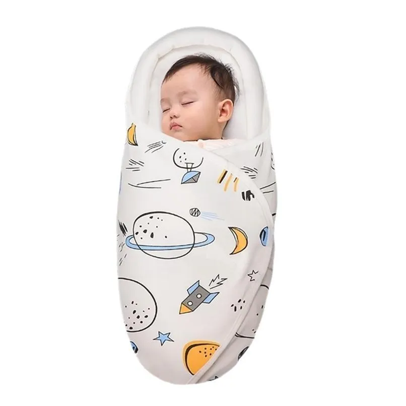 baby sleeping bag 06months lopes for borns baby swaddling wraps 2.5tog soft cotton design head neck protector 220209