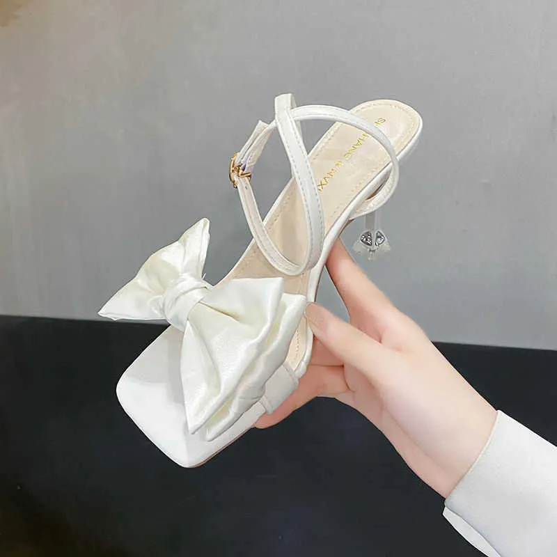 Sandals New Women Sexy Sandals Lady High Heels Design Women Cross Strap Bandage Shoes Lady Hollow Out Strap Thick with Party High Heels T221209