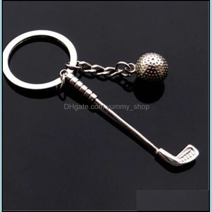 creative badminton ball keychains pendant cute mini keyrings for woman men car sports keyfobs jewelry accessories dhs