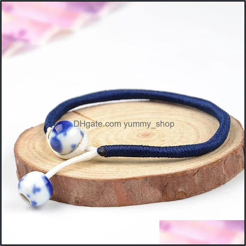 women lucky bracelets bead red string ceramic bracelets bangles handmade for men women accessories lovers lucky jewelry