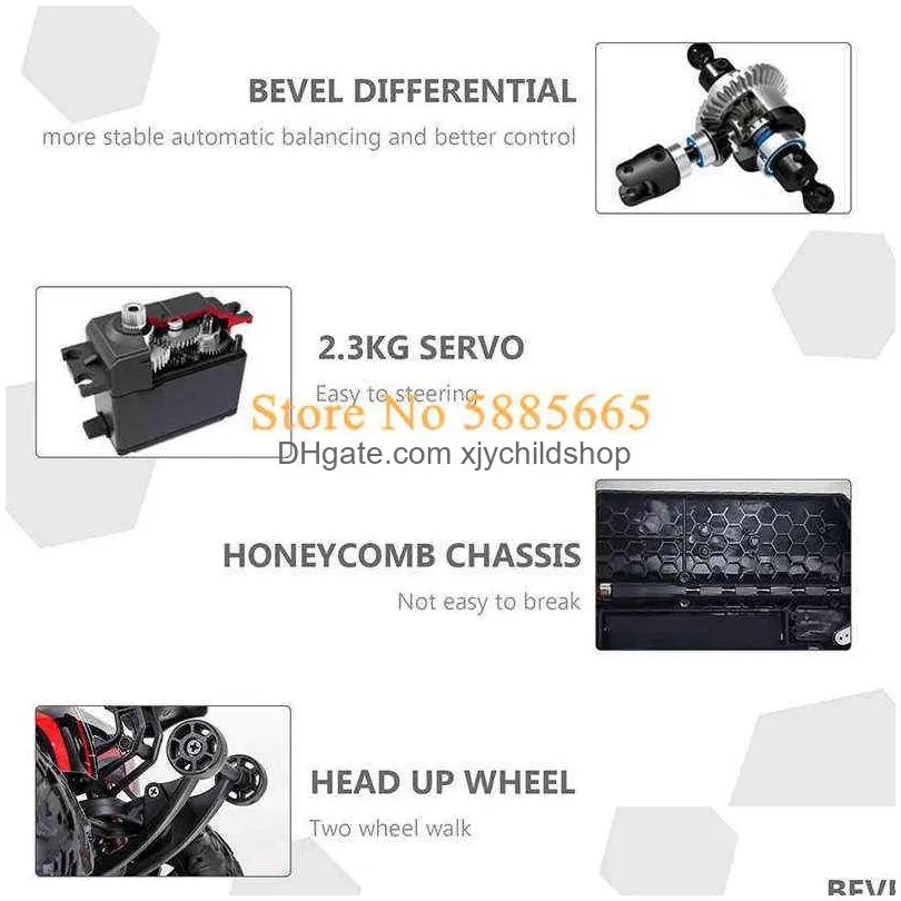 professional adult 80km/h alloy frame rc brushless car toys 4wd buggy high speed monster truck 200m brake 110 car model toy 220119