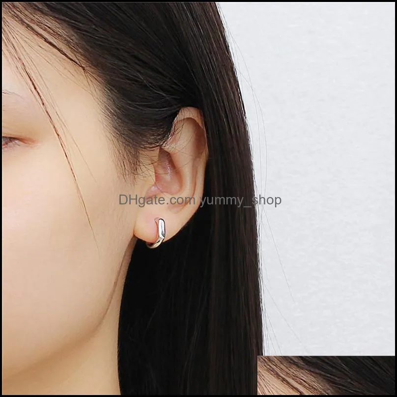 pure 100 925 sterling silver earring 2018 geometric studs earrings for women girls fine party jewelry gifts yme378