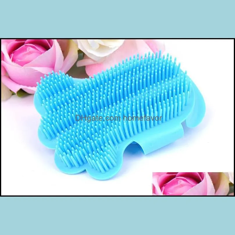 10pcs silicone soft pet hair glove massage tools dog brush comb for grooming dog gloves animal finger hair cleaning brushes
