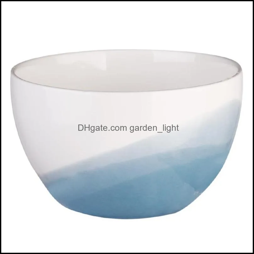 ceramic bowl single soup thick edge eating japanese students simple creative big personality household tableware bowls