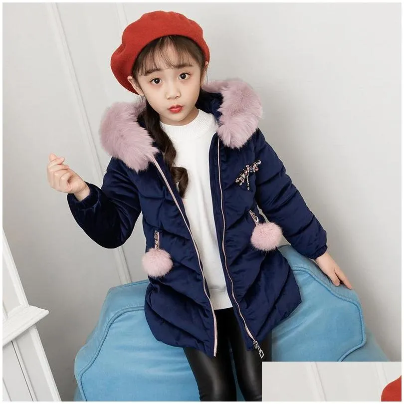winter girls jacket for girls coat kids hooded warm outerwear coat for girls clothes children jacket 4 5 6 7 8 9 10 11 12 year