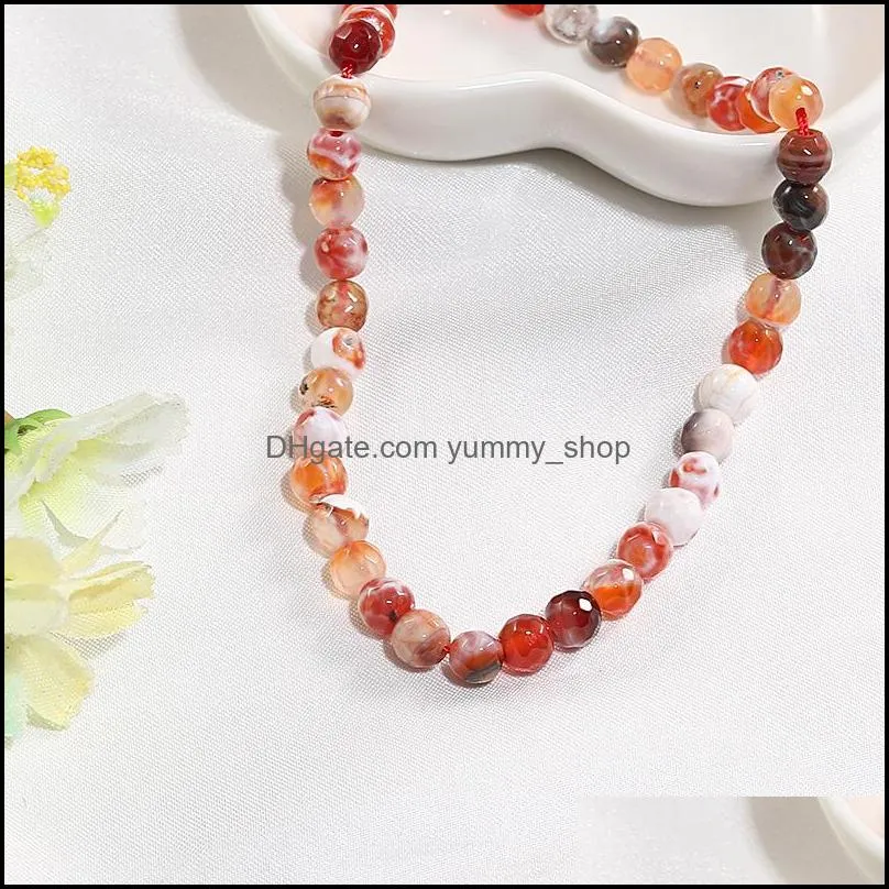  6mm agate gemstone loose beads section stone beads round red carnelian onyx loose beads for diy jewelry making bracelet