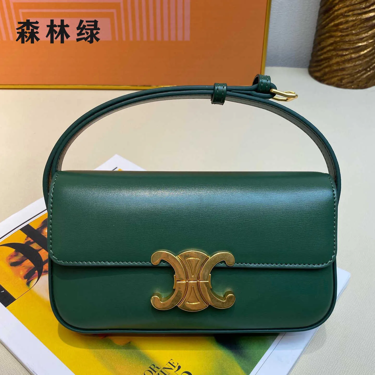 Women`s Designer Bags 2023 New Triumphal Arch Armpit Leather Women`s Laohua Tofu One Shoulder Diagonal Hand Small Square Factory Direct Sales