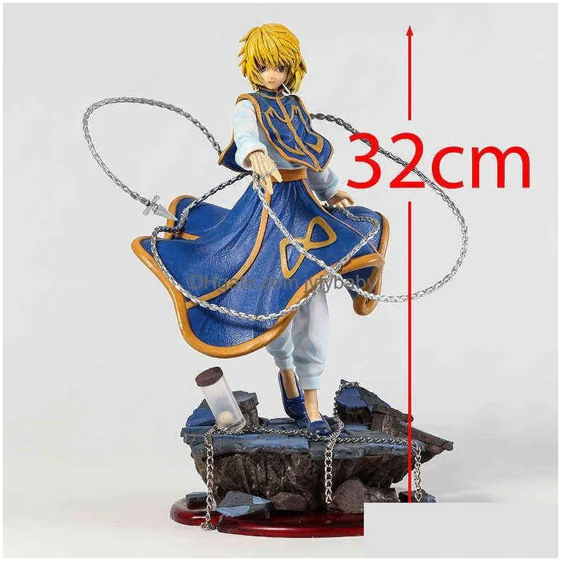 hunter x hunter kurapika gk statue collectible figure model doll decoration toy t220819