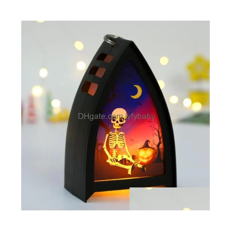 halloween toys decoration pumpkin lantern lamp christmas gift pony lantern creative bar ghost festival atmosphere layout party led electronic candle