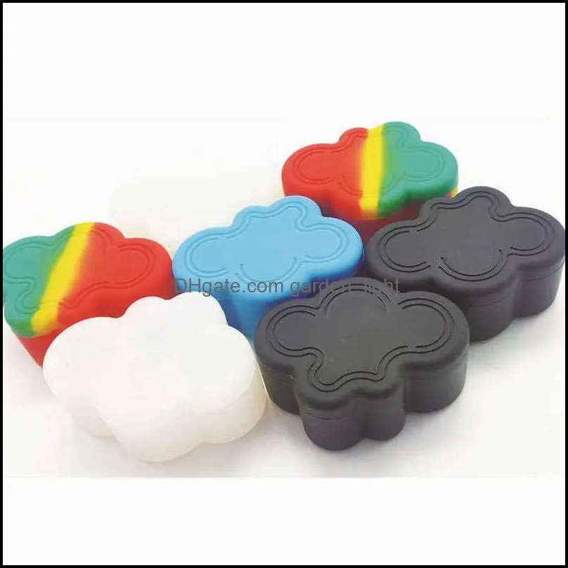 cloud shape silicone smoke box high seal leakproof storage box tobacco box environmental protection tasteless wq612