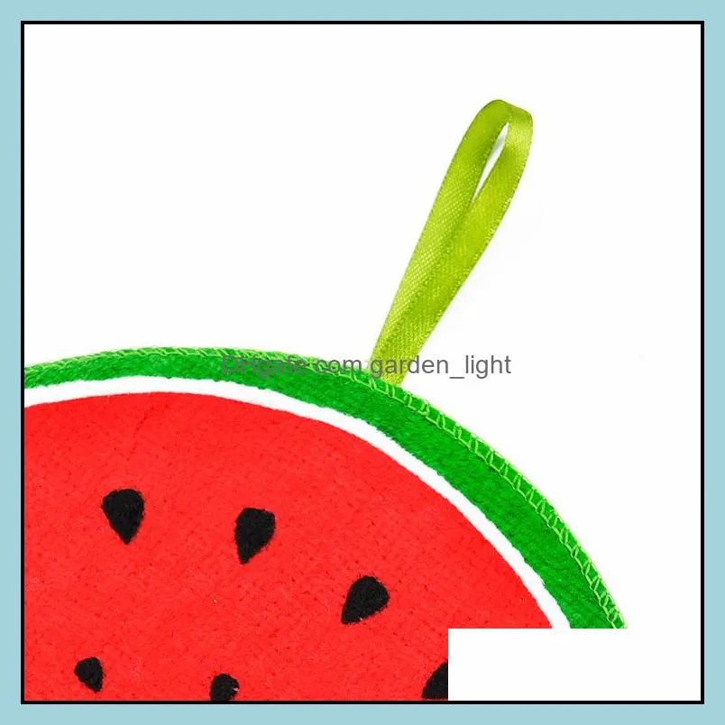 children handkerchief dish cloth lovely fruit print hanging kitchen hand towel microfiber towels cleaning rag wiping napkin zwl278