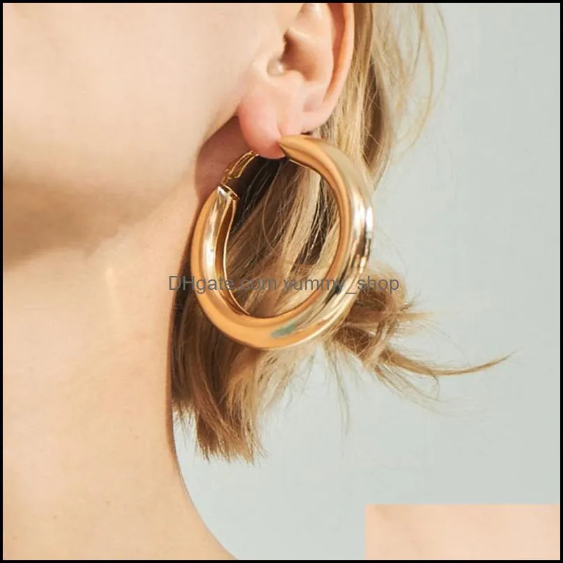 south korea gold color big circle earrings lover ring ear for women hip hop hoop earrings jewelry gifts for girls