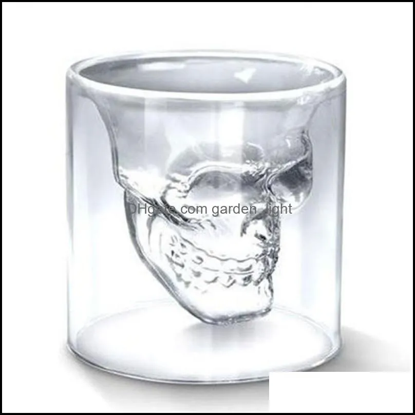 drinkware 2.5oz cups wine cup skull s glasses beer whiskey halloween decoration creative party transparent drinking zwl458