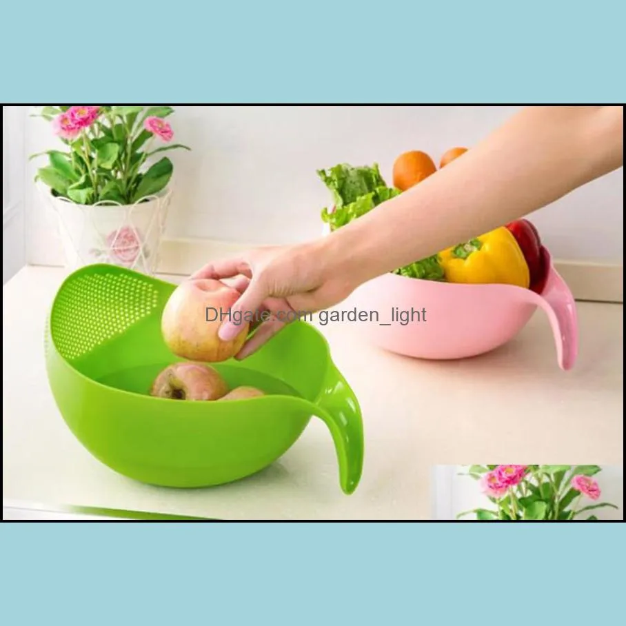 rice washing filter strainer tools creative plastic beans peas cleaning gadget useful convenient kitchen tool lxl1103