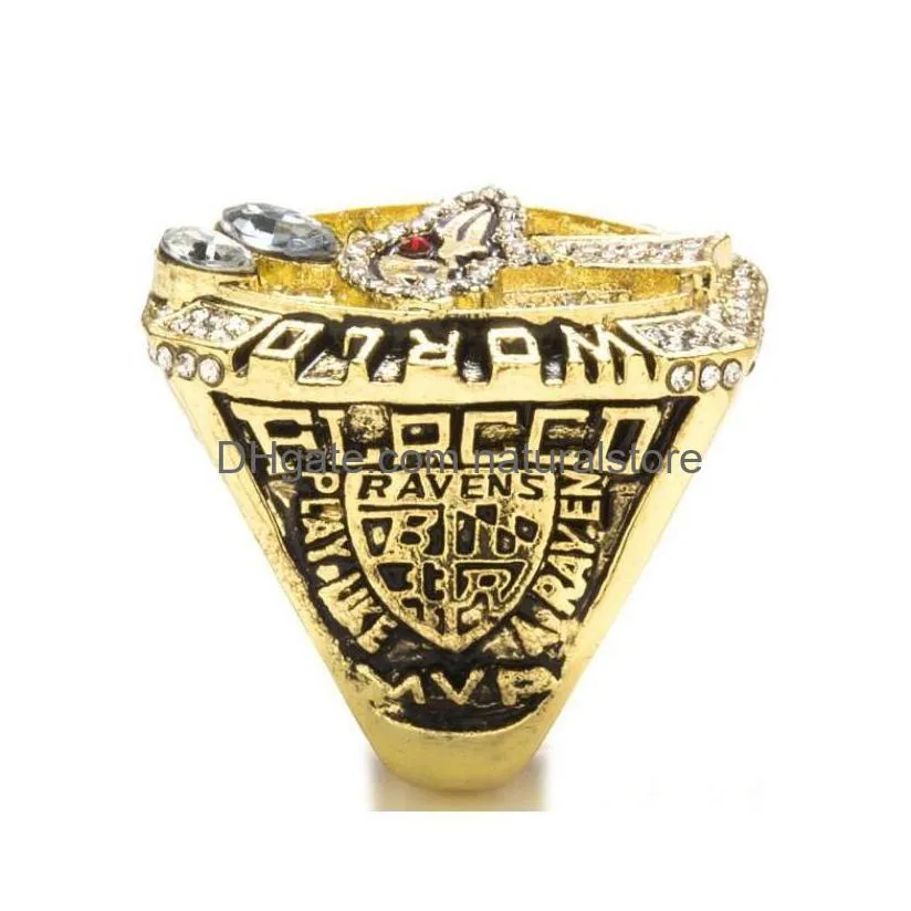 fans039collection 2012 2000 raven s wolrd champions team championship rings without packing box sport souvenir fan promotion gi4046725