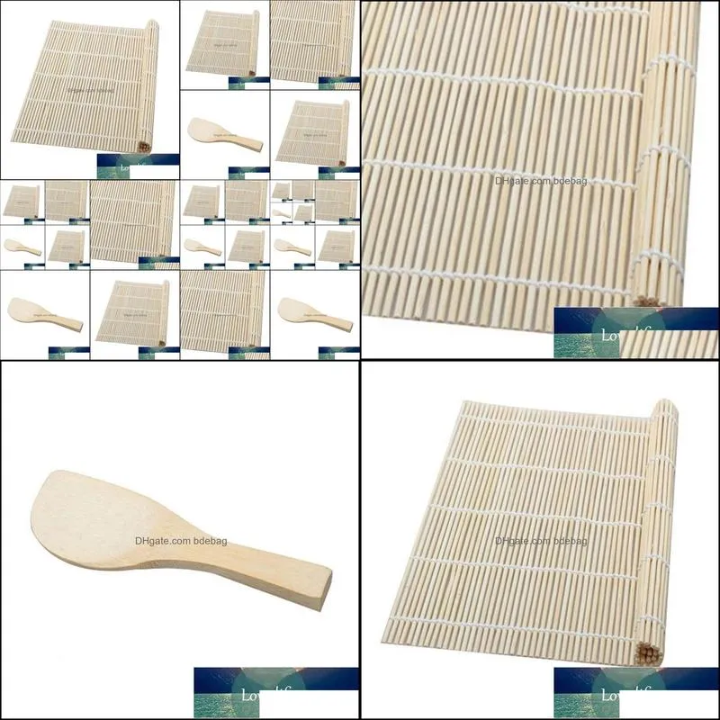 bamboo rolling mats for sushi diy cooking tools sushi rolling roller rice maker japanese food bamboo kitchen drop 