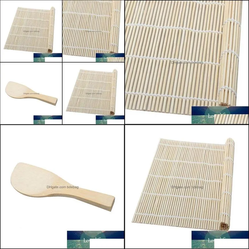 bamboo rolling mats for sushi diy cooking tools sushi rolling roller rice maker japanese food bamboo kitchen drop 