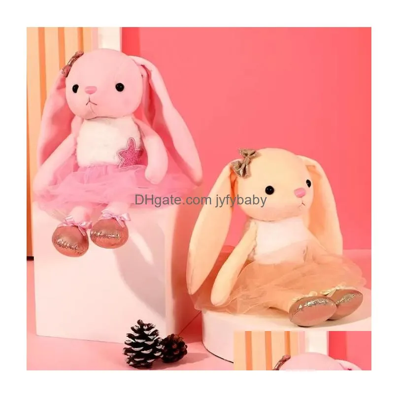 39cm cute dancing bunny plush toy doll for childrens birthday gift girls soft cute rabbit dolls kid toys