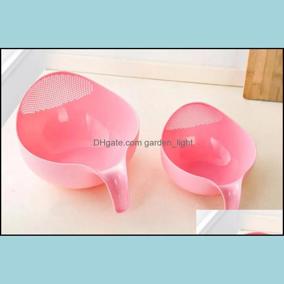 rice washing filter strainer tools creative plastic beans peas cleaning gadget useful convenient kitchen tool lxl1103