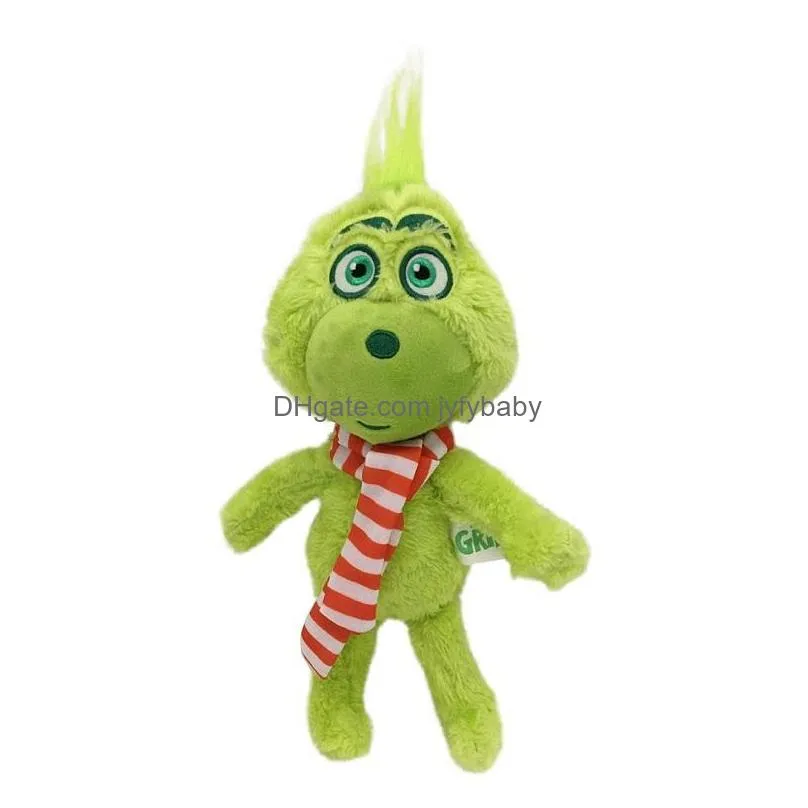 high quality 100 cotton 11.8 30cm how the grinch stole christmas plush toy animals for child holiday gifts wholesale