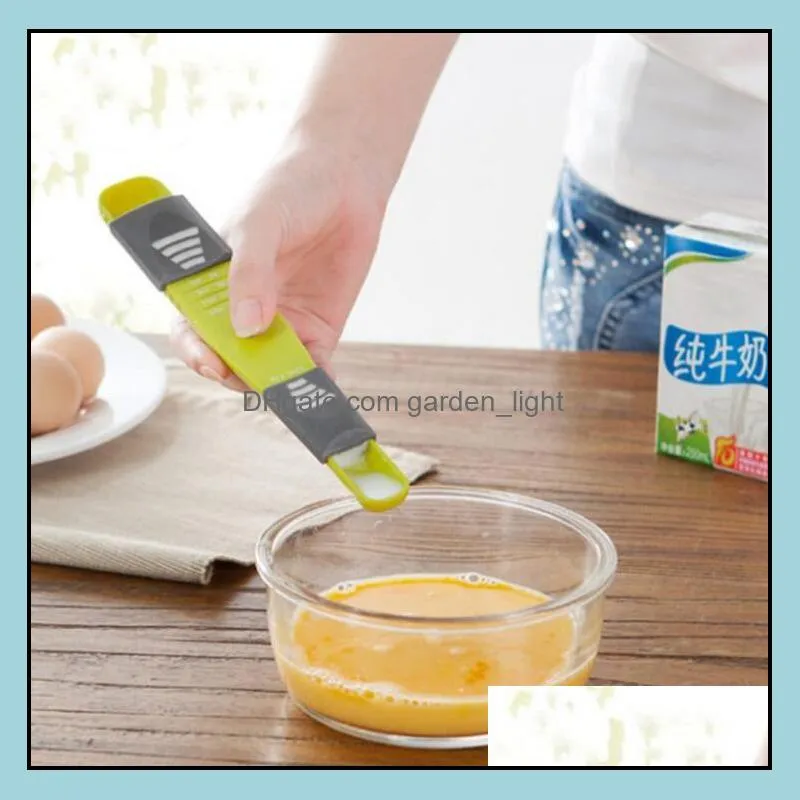 adjustable measuring spoons double end eight stalls kitchen tool creative metering spoon home measurin tools dhs lxl796q