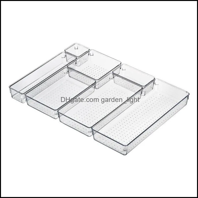 transparent desk drawer organizers acrylic storage box jewelry cosmetic makeup organizer closet organizer for small things wll1289