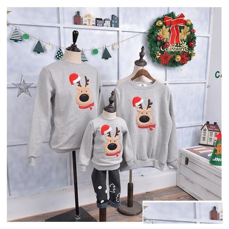 kids christmas hoodies baby winter fashion christmas hoody with velvet girl christmas clothes boy clothing gift csk 005