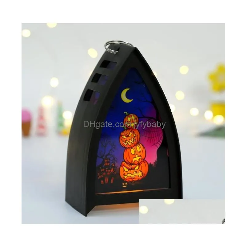 halloween toys decoration pumpkin lantern lamp christmas gift pony lantern creative bar ghost festival atmosphere layout party led electronic candle