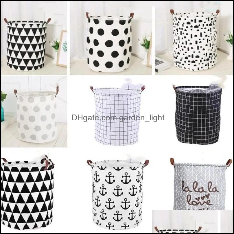 foldable storage baskets waterproof oversized basket handles bathroom dirty clothes childrens toy laundry box