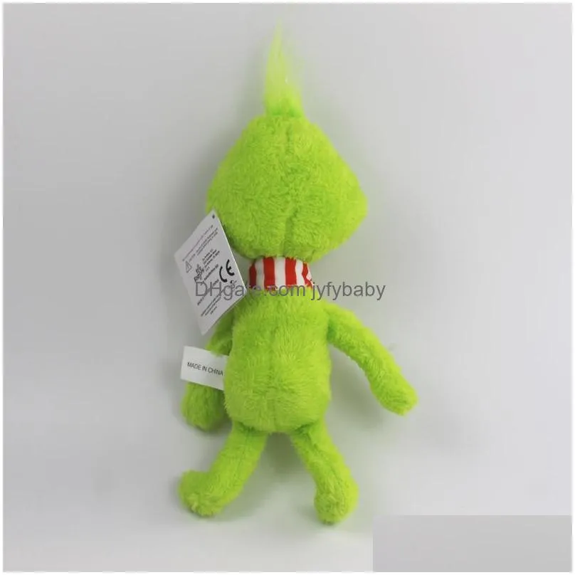 high quality 100 cotton 11.8 30cm how the grinch stole christmas plush toy animals for child holiday gifts wholesale