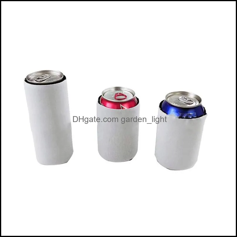 sublimation blank neoprene can sleeve beverage skinny cooler beer bottle koozies can sleeves yfa3069