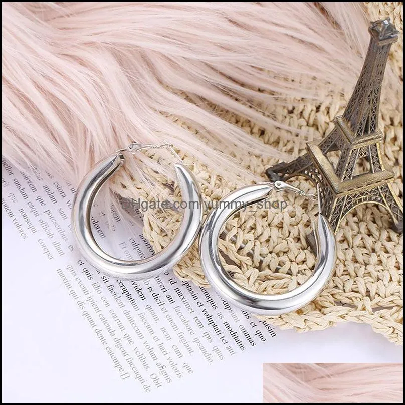 south korea gold color big circle earrings lover ring ear for women hip hop hoop earrings jewelry gifts for girls
