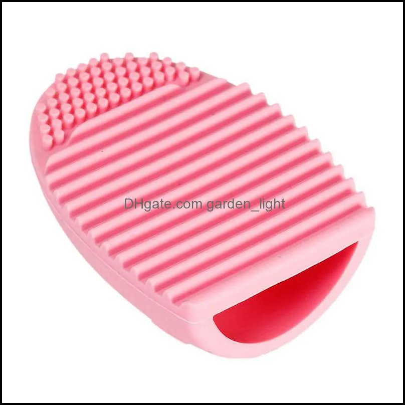  egg cleaning glove makeup washing brush scrubber board cosmetic brushegg cosmetic brush egg brush clean tool wq332