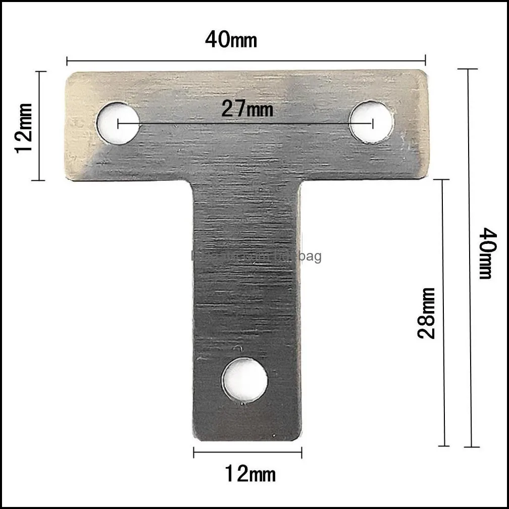 1 pc stainless steel corner cabinet fixing accessories support bracket table wardrobe chair bed connector furniture hardware