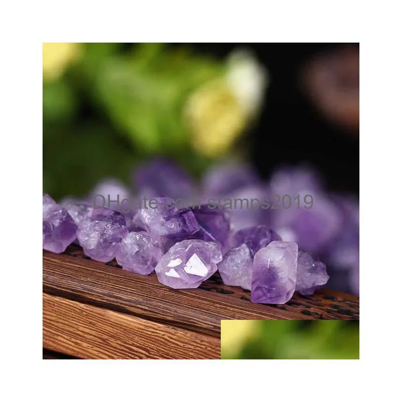 crystl crafts natural brazil amethyst cluster flower crystal tumbled stonehigh quality